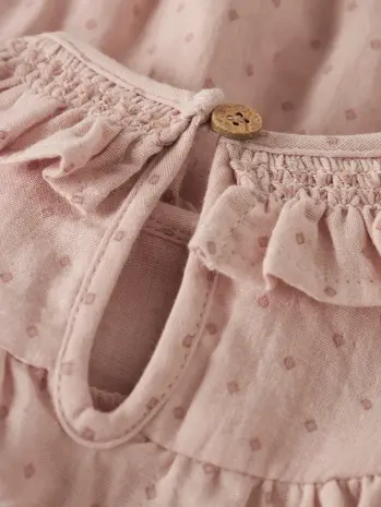 Lil Atelier Romper -  NBFDEMBE LS LOOSE ROMBER  Peach Whip