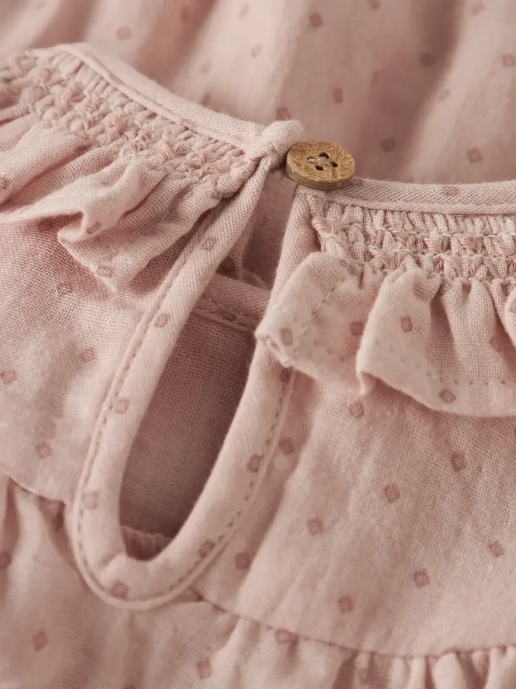 Lil Atelier Romper -  NBFDEMBE LS LOOSE ROMBER  Peach Whip