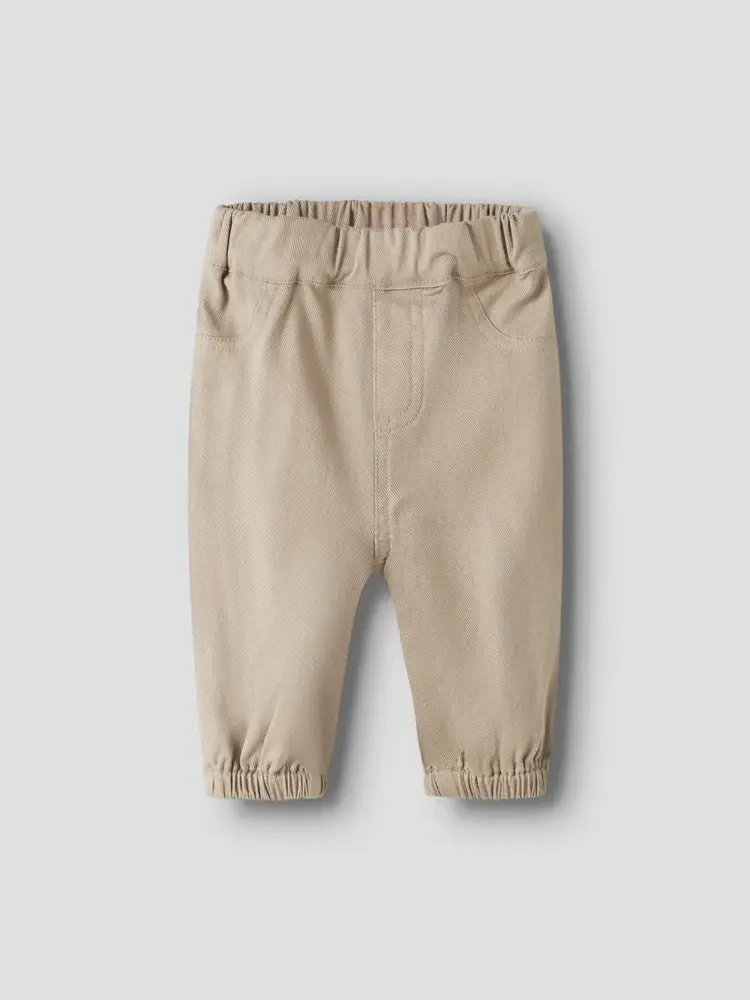 Lil Atelier baby broek - NBMDOREEN LOOSE TWI PANT 9977 Oxford Tan