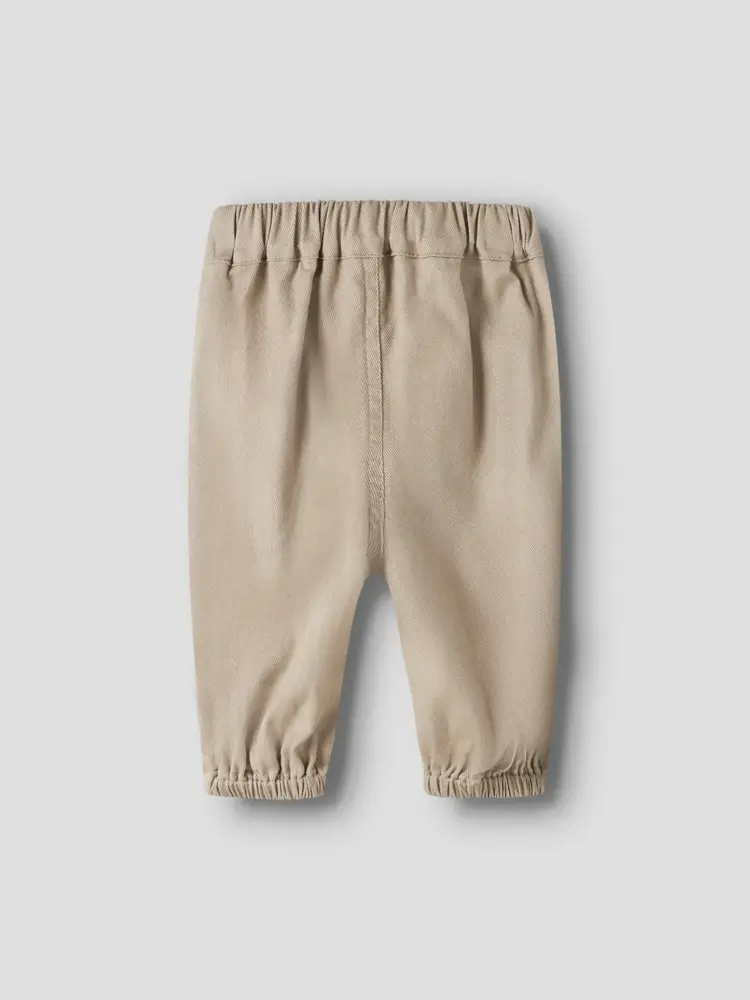 Lil Atelier baby broek - NBMDOREEN LOOSE TWI PANT 9977 Oxford Tan
