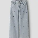 Name It 13252179 NKFROSE WIDE HEART STUDS JEANS 2021