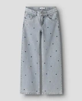 Name It 13254381 NKFROSE WIDE HEART STUDS JEANS 2021