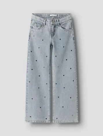 Name It 13254381 NKFROSE WIDE HEART STUDS JEANS 2021