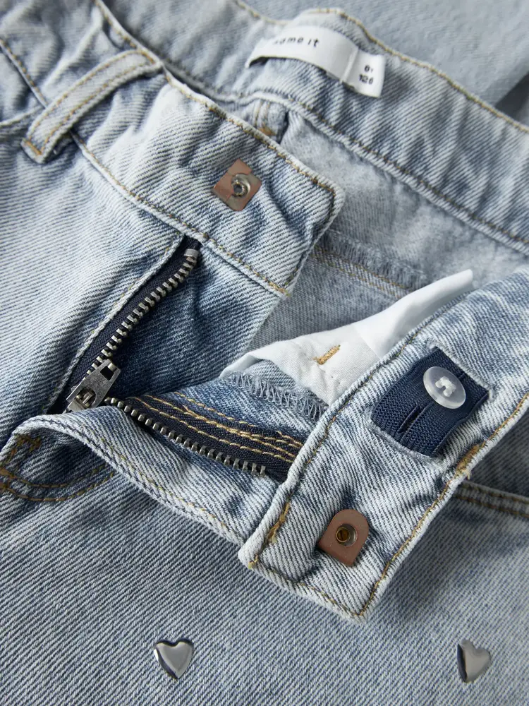 Name It Wide leg jeans NKFROSE WIDE HEART STUDS