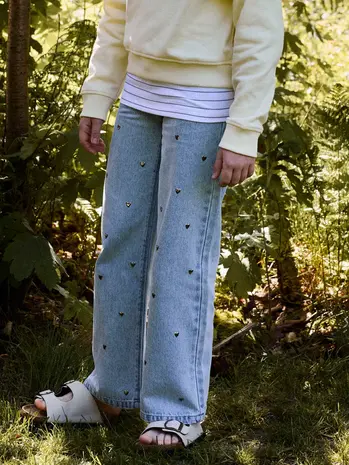 Name It Wide leg jeans NKFROSE WIDE HEART STUDS
