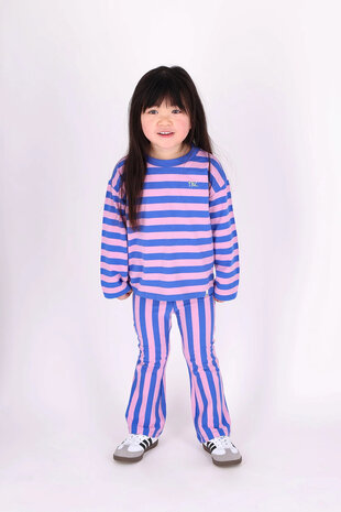 The New Chapter T-Shirt Lou Blue Pink Stripes