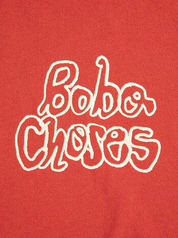 Bobo Choses Rood cropped t-shirt