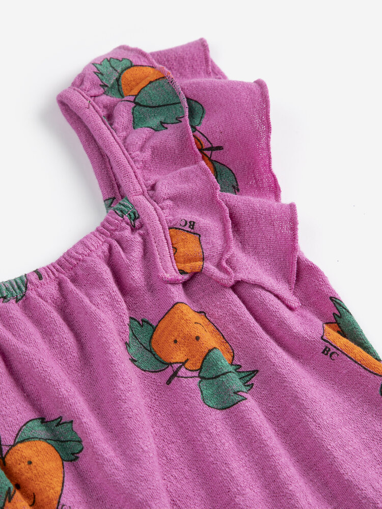 Bobo Choses Tangerine all over ruffled dress Bobo Choses Tangerine all over ruffled dress