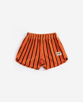 Bobo Choses Striped Brick terry cloth shorts