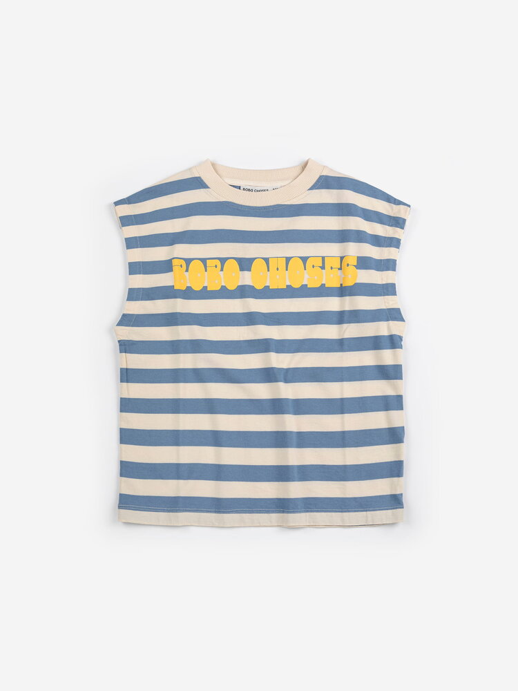 Bobo Choses Bobo Choses Modern striped sleeveless T-shirt