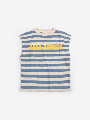 Bobo Choses Bobo Choses Modern striped sleeveless T-shirt