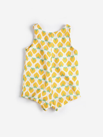 Bobo Choses Strawberry all over  woven playsuit