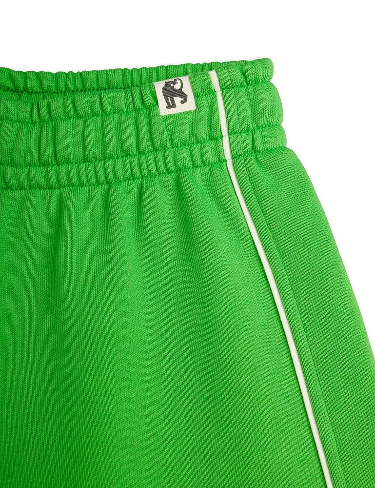 Mini Rodini Plain piping sweatshorts green Mini Rodini Plain piping sweatshorts green