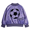 Mini Rodini Soccerball chenille satin bsb jacket purple Mini Rodini Soccerball chenille satin bsb jacket purple