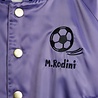 Mini Rodini Soccerball chenille satin bsb jacket purple Mini Rodini Soccerball chenille satin bsb jacket purple