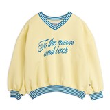 Mini Rodini To the moon emb sweatshirt yellow Mini Rodini To the moon emb sweatshirt yellow