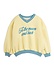 To the moon emb sweatshirt yellow