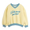 Mini Rodini To the moon emb sweatshirt yellow