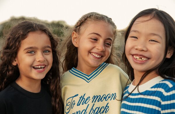 Mini Rodini To the moon emb sweatshirt yellow