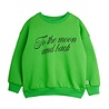 Mini Rodini groene sweater met print To the moon and back Mini Rodini groene sweater met print To the moon and back