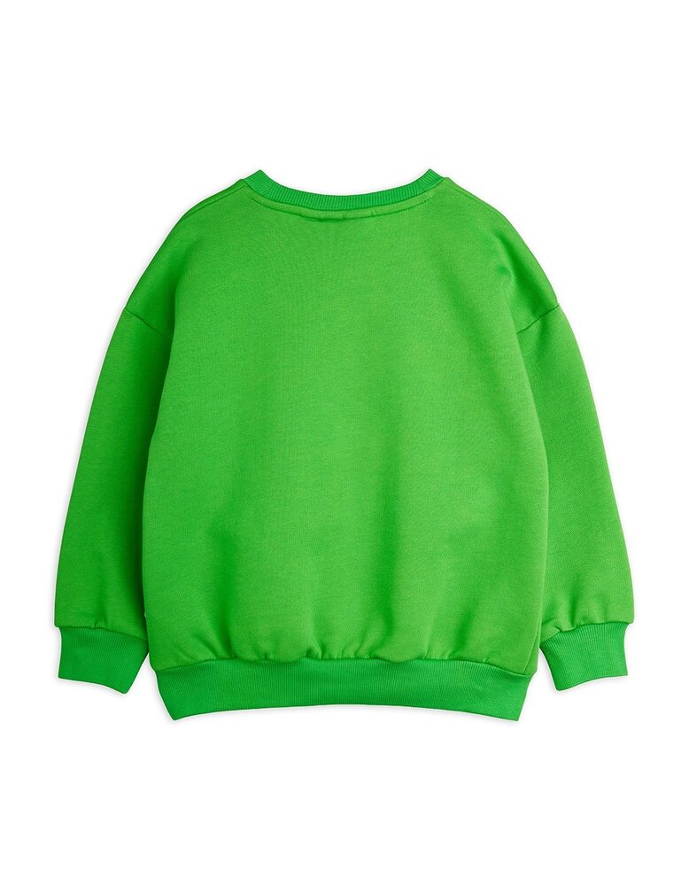 Mini Rodini groene sweater met print To the moon and back Mini Rodini groene sweater met print To the moon and back