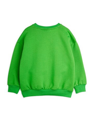 Mini Rodini groene sweater met print To the moon and back Mini Rodini groene sweater met print To the moon and back