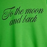 Mini Rodini groene sweater met print To the moon and back Mini Rodini groene sweater met print To the moon and back