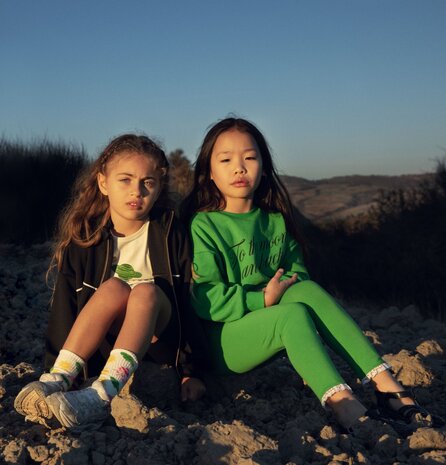 Mini Rodini To the moon sp sweatshirt green