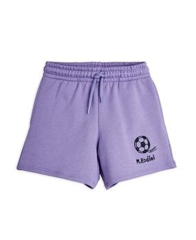 Mini Rodini Football emb sweatshorts purple