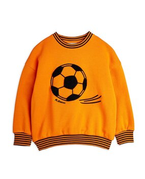 Mini Rodini Football chenille sweatshirt orange