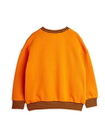 Mini Rodini Football chenille sweatshirt orange Mini Rodini Football chenille sweatshirt orange