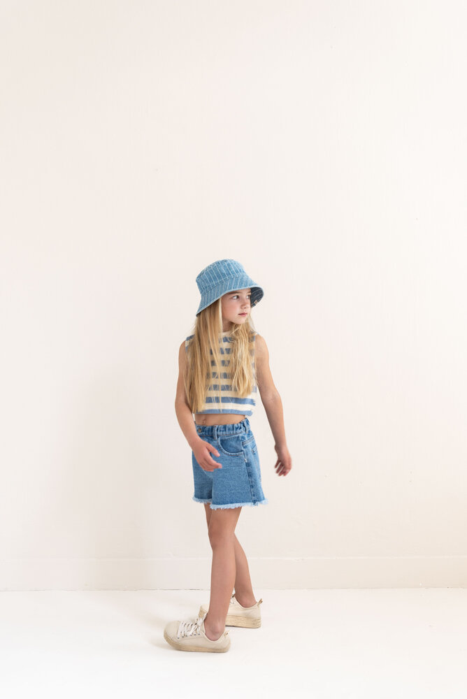 Jenest LILOU DENIM SHORTS  MEDIUM WASH