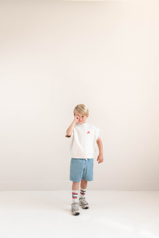 Jenest KNOX STRIPE SHORTS INDIGO STRIPE