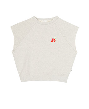Jenest JOEY SLEEVELESS SWEATER GREY MELANGE