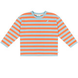 Jenest MOOS OVERSIZED LS SWEAT T-SHIRT ORANGE BLUE Jenest MOOS OVERSIZED LS SWEAT T-SHIRT ORANGE BLUE