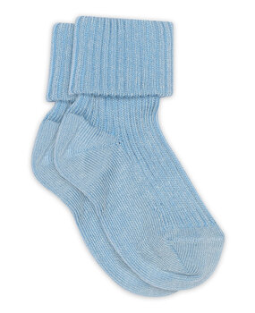 MP Denmark 10 533 4144 Cotton rib baby socks Blue Bell
