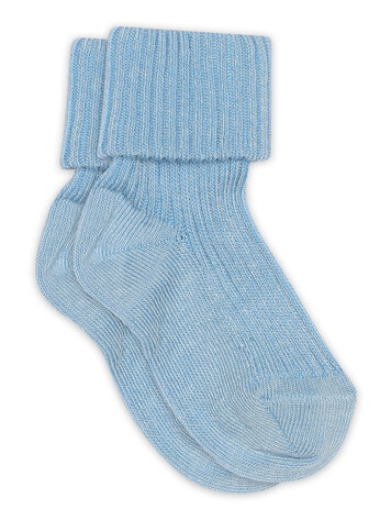 MP Denmark 10 533 4144 Cotton rib baby socks Blue Bell