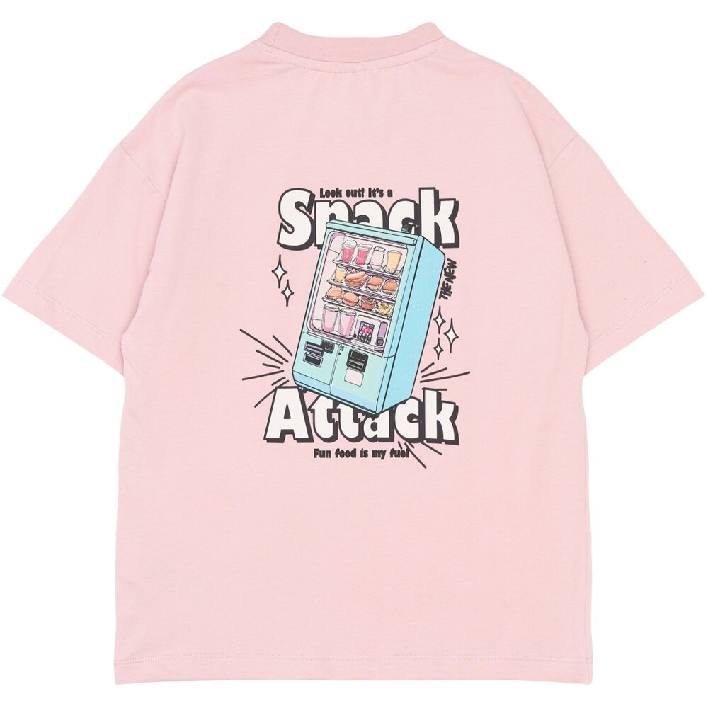 The New TNSnack OS S_S Tee Silver Pink