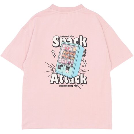 The New TNSnack OS S_S Tee Silver Pink