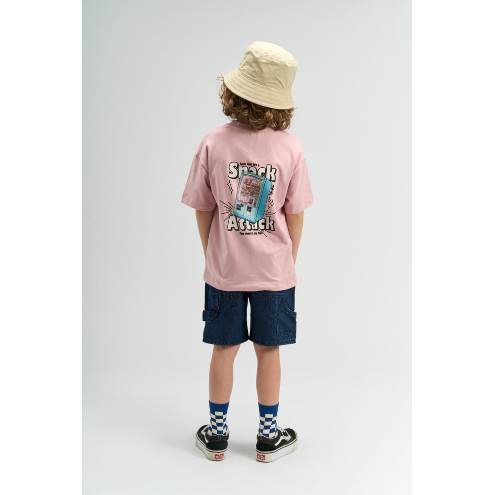 The New TNSnack OS S_S Tee Silver Pink