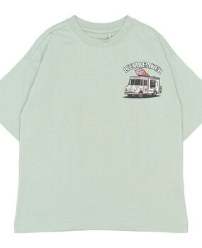 The New TNStefano OS S_S Tee Aqua Gray