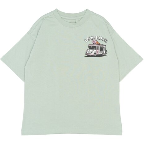 The New TNStefano OS S_S Tee Aqua Gray