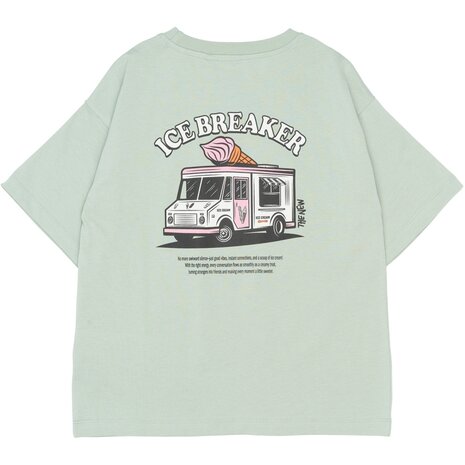 The New TNStefano OS S_S Tee Aqua Gray