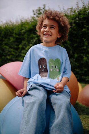 Daily Brat ICE CREAM CLUB T-SHIRT BLUE