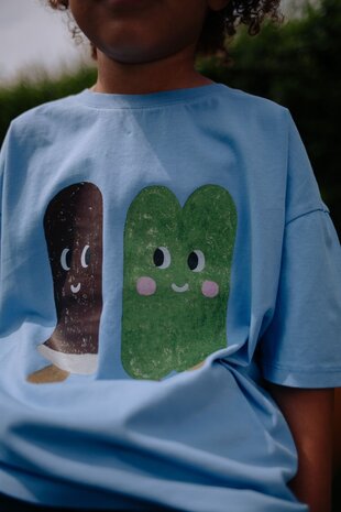 Daily Brat ICE CREAM CLUB T-SHIRT BLUE