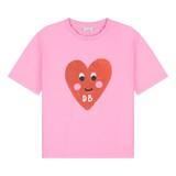 Daily Brat PATTY HEART T-SHIRT PINK COSMOS (DB1737)
