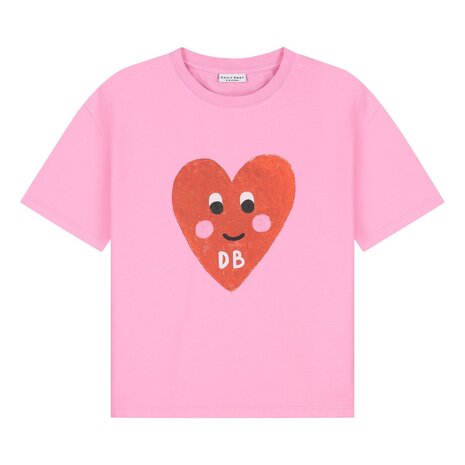Daily Brat roze t-shirt met hart