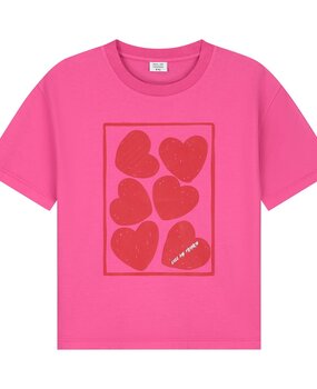 Call me Frankie CMF HEARTS PINK T-SHIRT (CMF109)