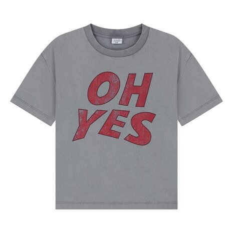 Call me Frankie grijs kinder t-shirt met rode print