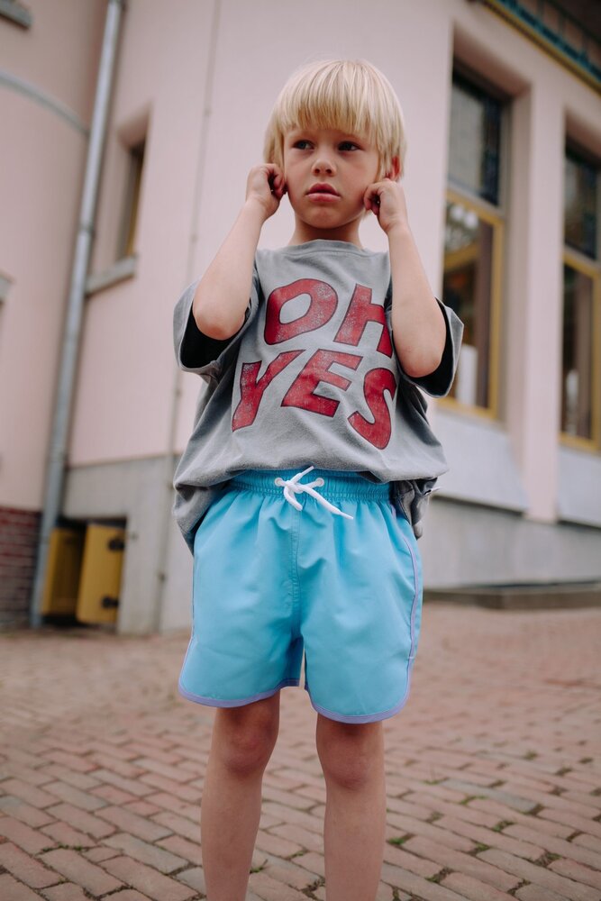 Call me Frankie grijs kinder t-shirt met rode print
